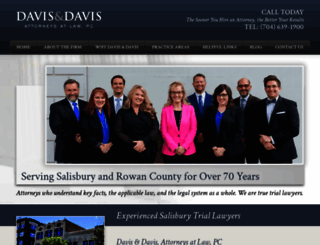 davislawfirmnc.com screenshot