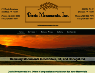 davismonumentspa.com screenshot