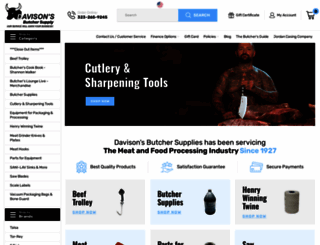 davisonsbutcher.com screenshot