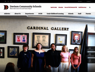 davisonschools.org screenshot