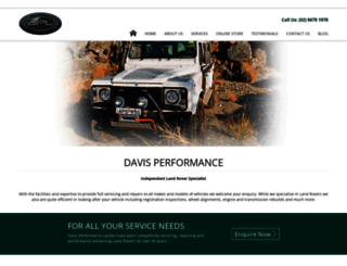 davisperformance.com.au screenshot