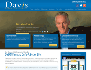 davisspine.net screenshot