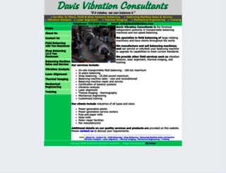 davisvibration.com screenshot