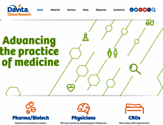 davitaclinicalresearch.com screenshot