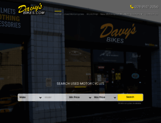 davysbikes.com screenshot