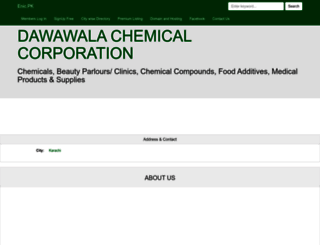 dawawalachemicalcorporation.enic.pk screenshot