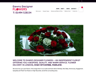 dawnsdesignerflowers.co.uk screenshot
