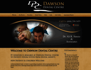 dawsondentalcentre.com screenshot