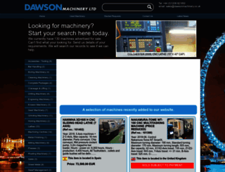dawsonmachinery.co.uk screenshot