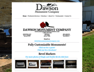 dawsonmonumentcompany.com screenshot