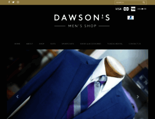 dawsonsmenshop.com screenshot