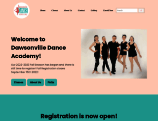 dawsonvilledance.com screenshot