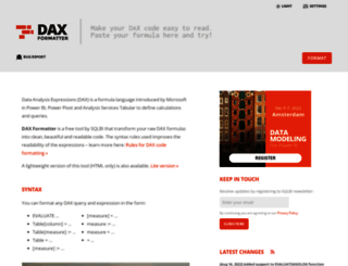 daxformatter.com screenshot