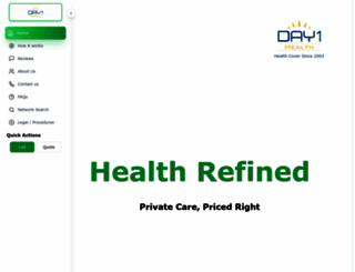 day1health.co.za screenshot