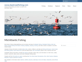 daybreakfishing.com screenshot