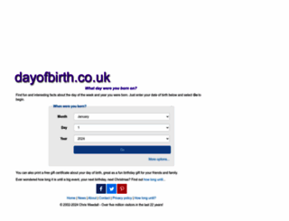 dayofbirth.co.uk screenshot