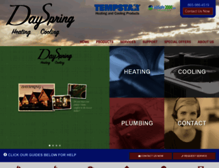 dayspringhvac.com screenshot