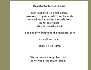 daystarbotanicals.com screenshot