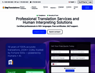 daytranslations.com screenshot