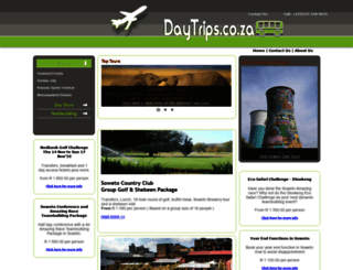 daytrips.co.za screenshot