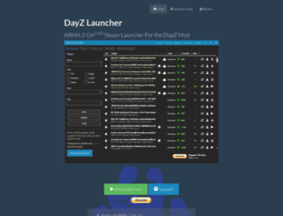 dayzlauncher.com screenshot