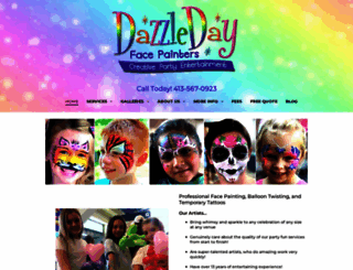 dazzledayfacepainters.com screenshot