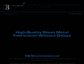 db-sheetmetals.co.uk screenshot