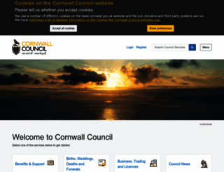db.cornwall.gov.uk screenshot