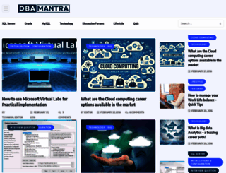 dbamantra.com screenshot