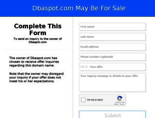 dbaspot.com screenshot