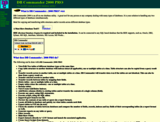 dbcommander.com screenshot