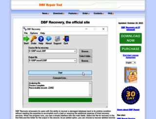 dbf-recover.com screenshot