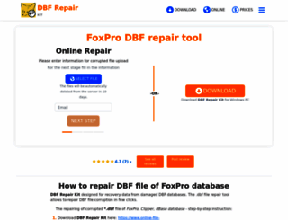 dbf.repair screenshot