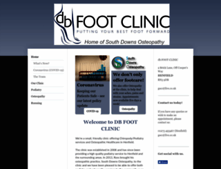 dbfootclinic.co.uk screenshot