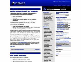 dbms2.com screenshot