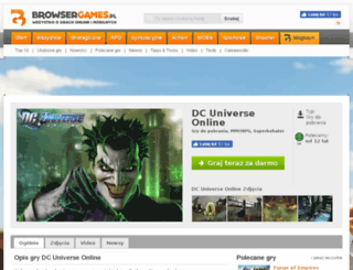 dc-universe-online.browsergames.pl screenshot