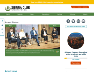 dc.sierraclub.org screenshot