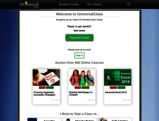 dc.universalclass.com screenshot