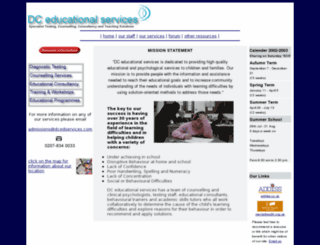 dcedservices.com screenshot