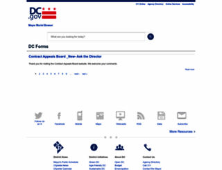 dcforms.dc.gov screenshot