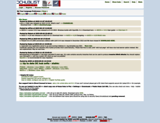 dchublist.org screenshot