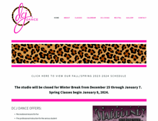 dcjdance.com screenshot