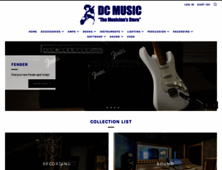 dcmusicstore.com screenshot