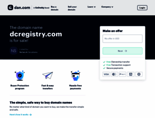 dcregistry.com screenshot