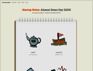 dd-s2015.startupnotes.org screenshot