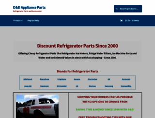 ddapplianceparts.com screenshot