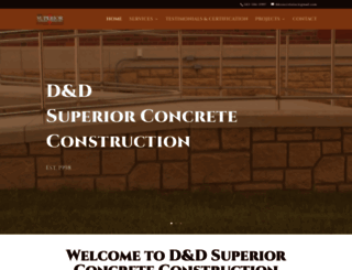 ddconcreteinc.com screenshot