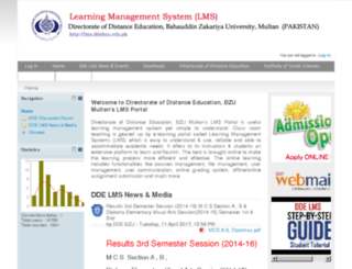 ddebzu.edu.pk screenshot