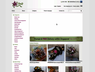 ddflowers.com.sg screenshot