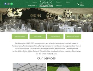 ddmarquees.co.uk screenshot